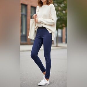 Kiind Of Faux Suede Moto Leggings